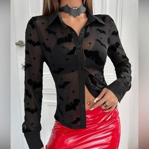 Shein Button Up Long Sleeve Shirt